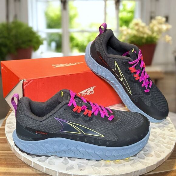 Altra Outroad Supportive Road Trail Running Shoes AL0A7R72241 Dark Gray Blue Wom - Picture 1 of 12